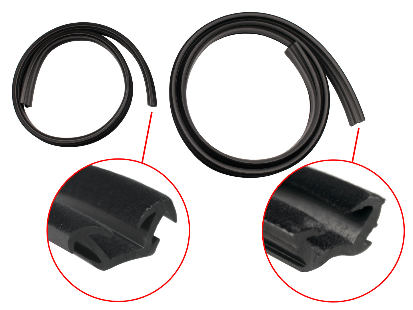Door Rubber Kit VK VL Commodore Rear Sedan - DRKVK2