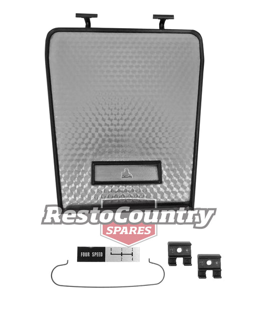 Console Lid Suit HQ GTS Chrome Fish Scale With Hinge - CL1000