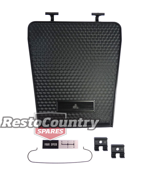 Console Lid Suit HQ HJ LH SLR LX Black With Hinges - CL1001