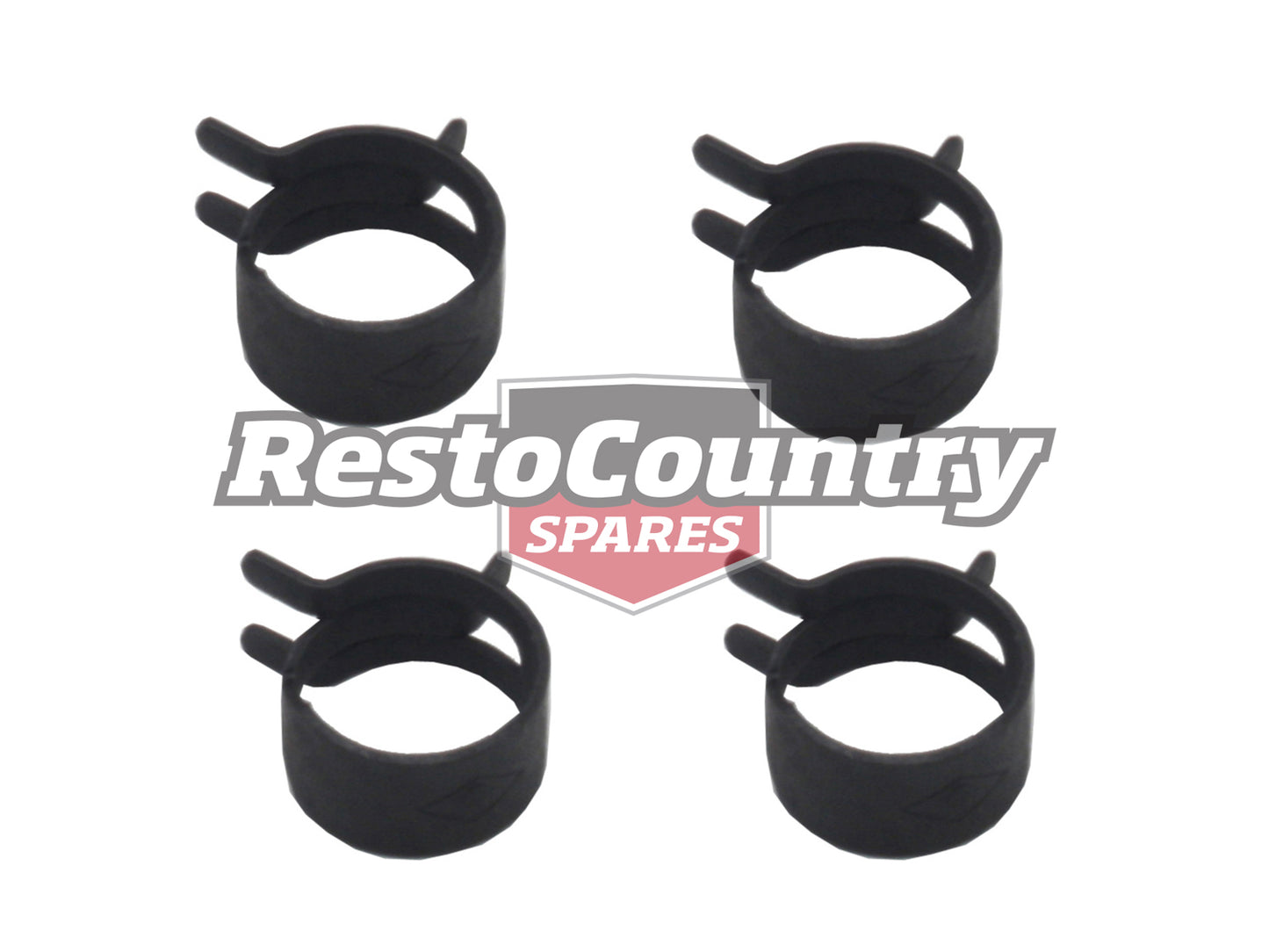 Hose Clamp Kit (Spring Steel) 9/16"OD (Black) 4p - CS0001