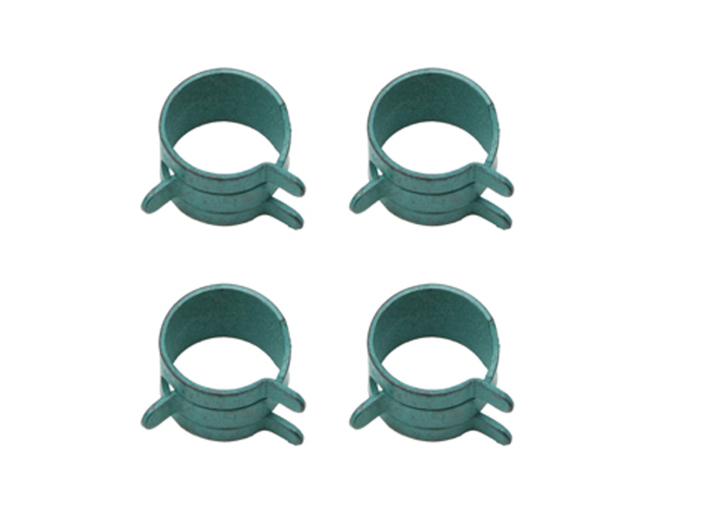 Hose Clamp Kit (Spring Steel) 7/16"OD (Green) 4p - CS0003