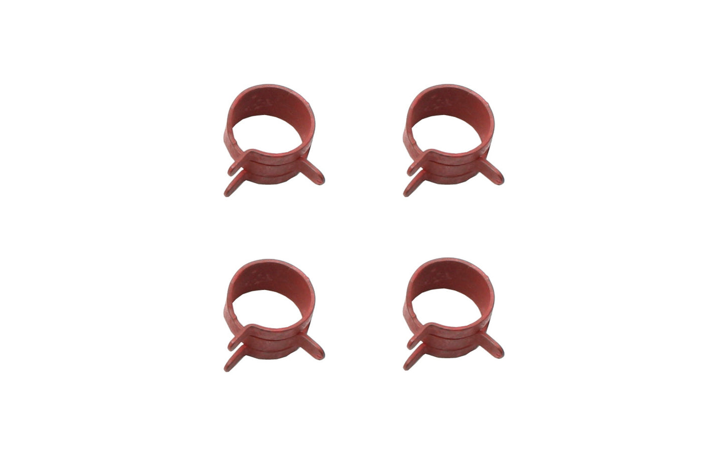 Hose Clamp Kit (Spring Steel) 1/2"OD (Red) (4 Pc - CS0004