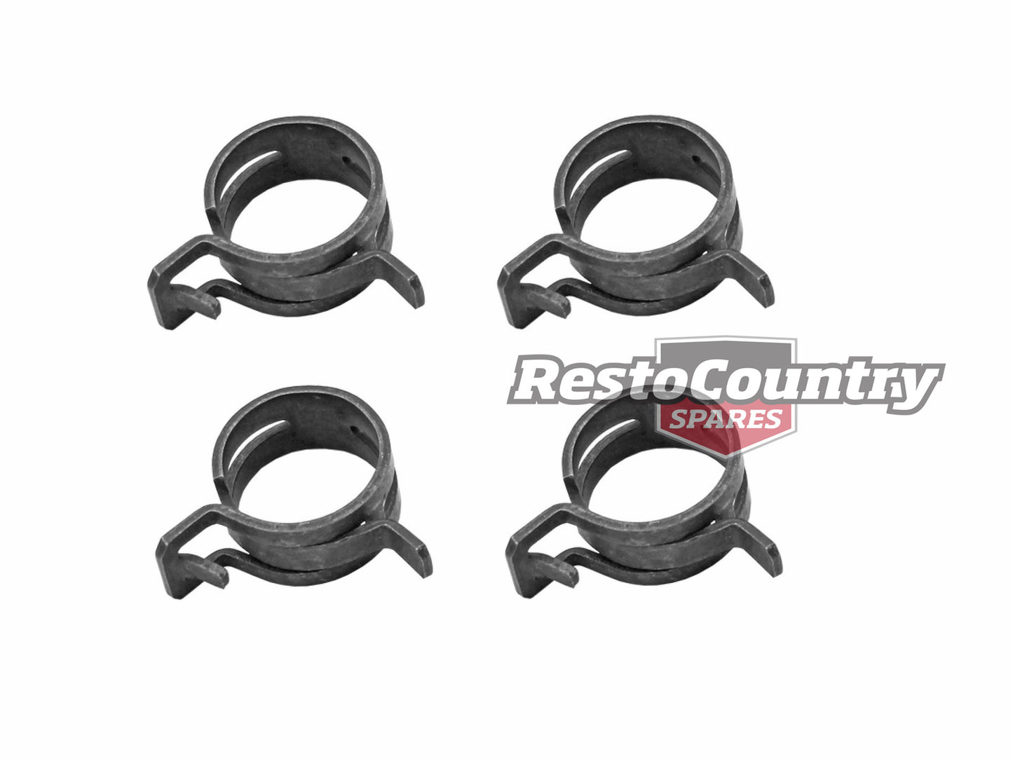 Hose Clamp Kit (Spring Steel) 21-25mm OD (Blk) 4pc - CS0014