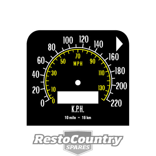 Decal Speedo HQ 220 Kph - D1002