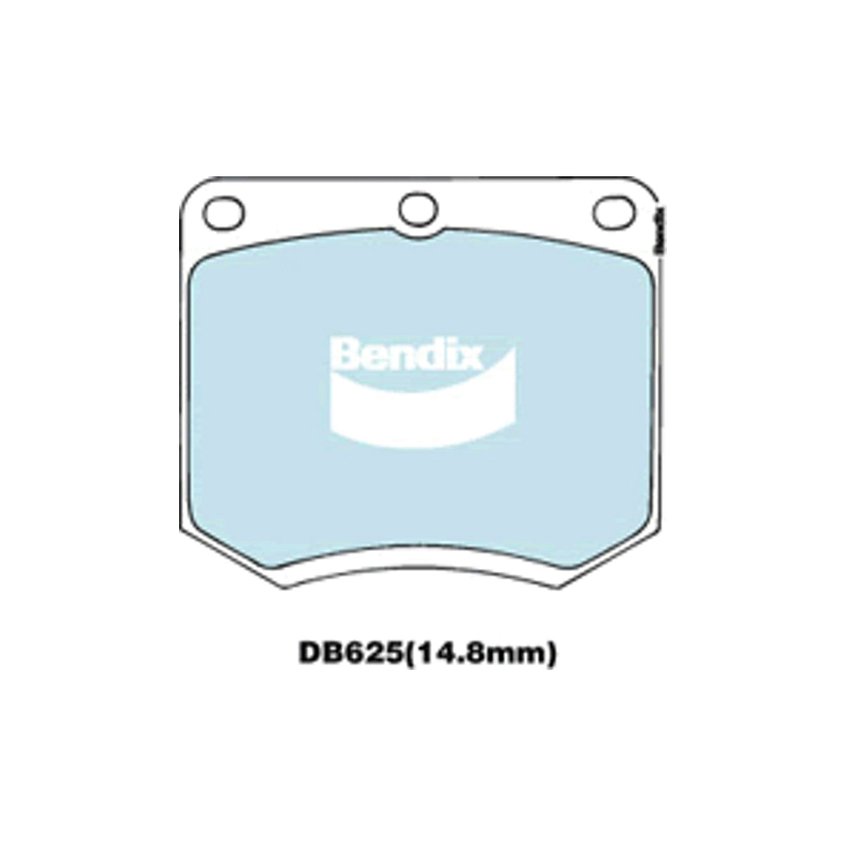 Bendix Heavy Duty Front Disc Brake Pads (Girling 16M Caliper) Holden HK HT HG LC LJ / Ford XP XR XT ZA ZB - DB625HD