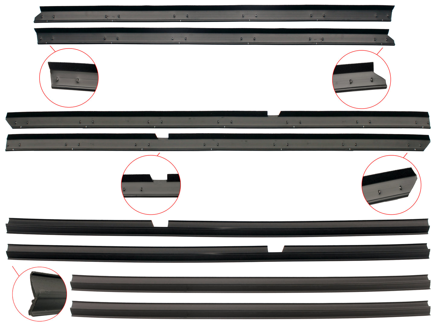 Door Belt Kit XD XE XF ZJ-ZL FC-FE Sedan Wagon - DBKXDXF1