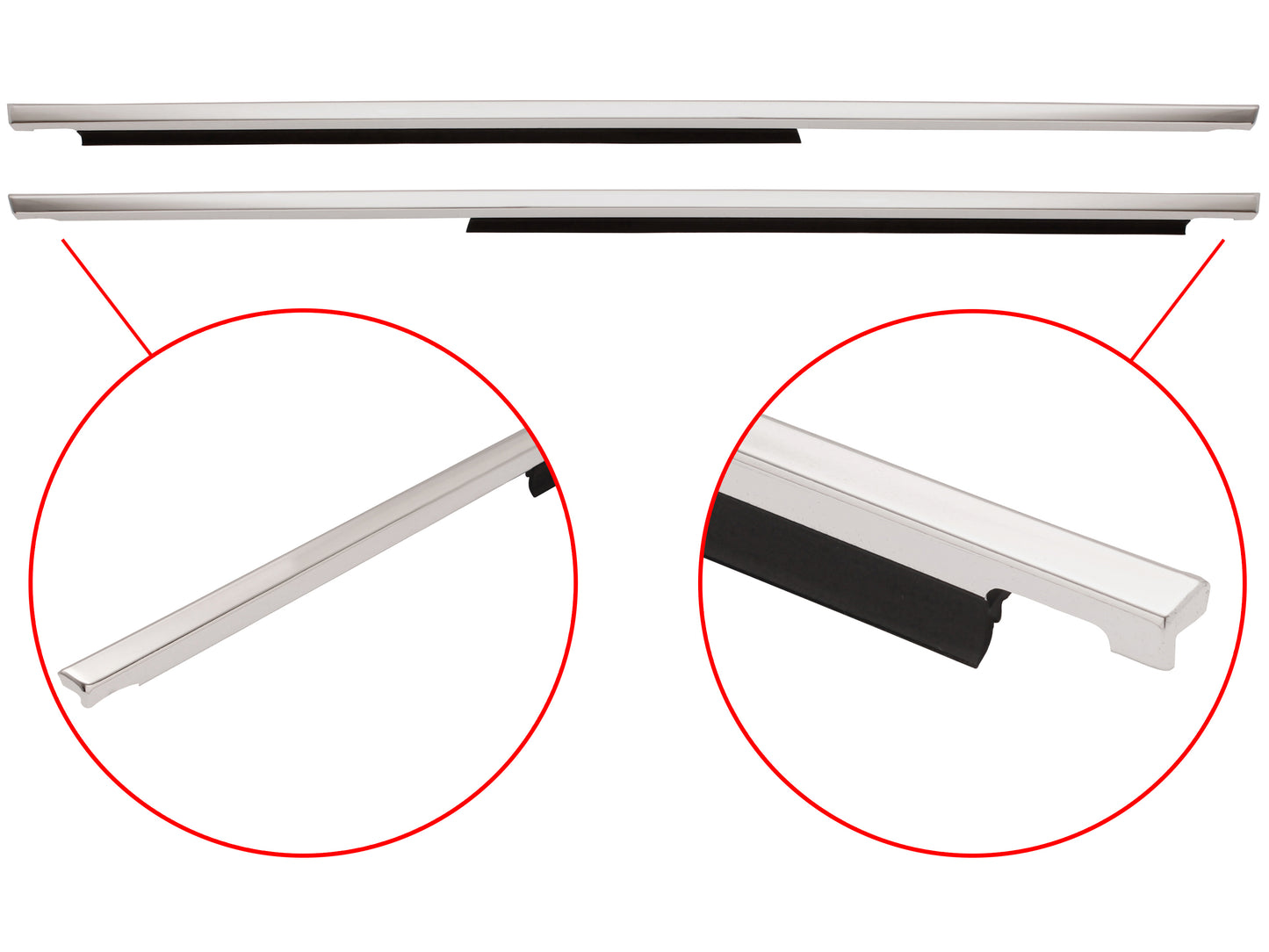 Door Belt & Moulding Kit Outer VB VC VH Commodore Sedan Wagon - DBMKVB3