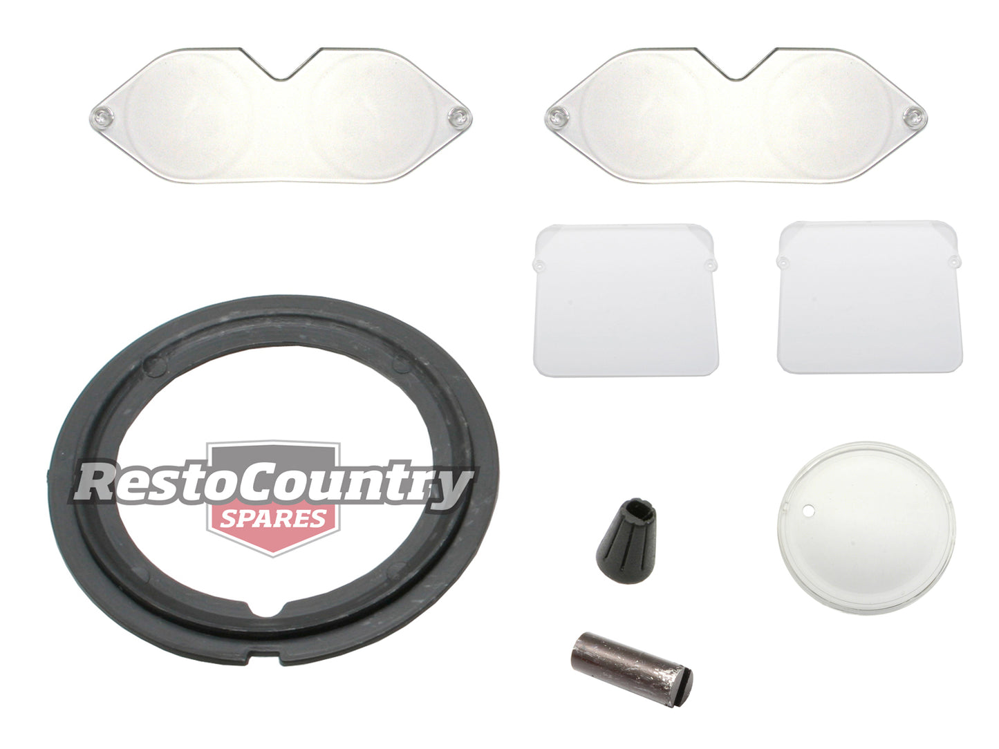 Dash Lens Kit Tacho Speedo Gauges & Clock HJ HX HZ - DIL1002A