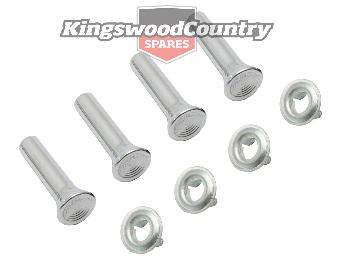 Door Lock Knob Kit (4) Chrome HK HT HG HQ HJ HX HZ WB LC LH LX UC Inc Fer - DLK2