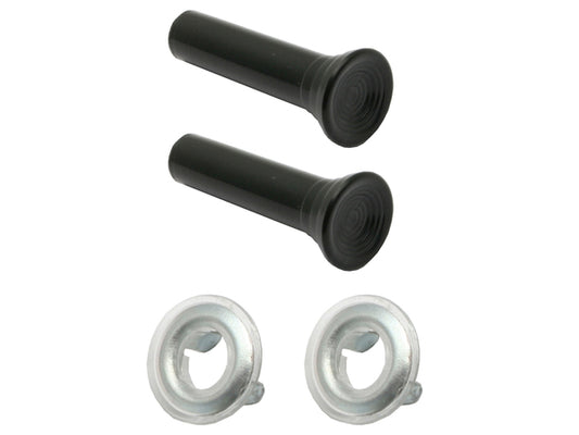 Door Lock Knob Kit (2) Blk HK HT HG HQ HJ HX HZ WB LC LH LX UC Inc Ferr - DLK4