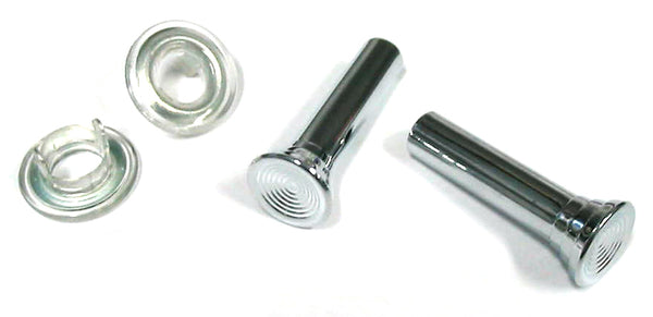 Door Lock Knob Kit (2) Chrome HK HT HG HQ HJ HX HZ WB LC LH LX UC Inc Fer - DLK8