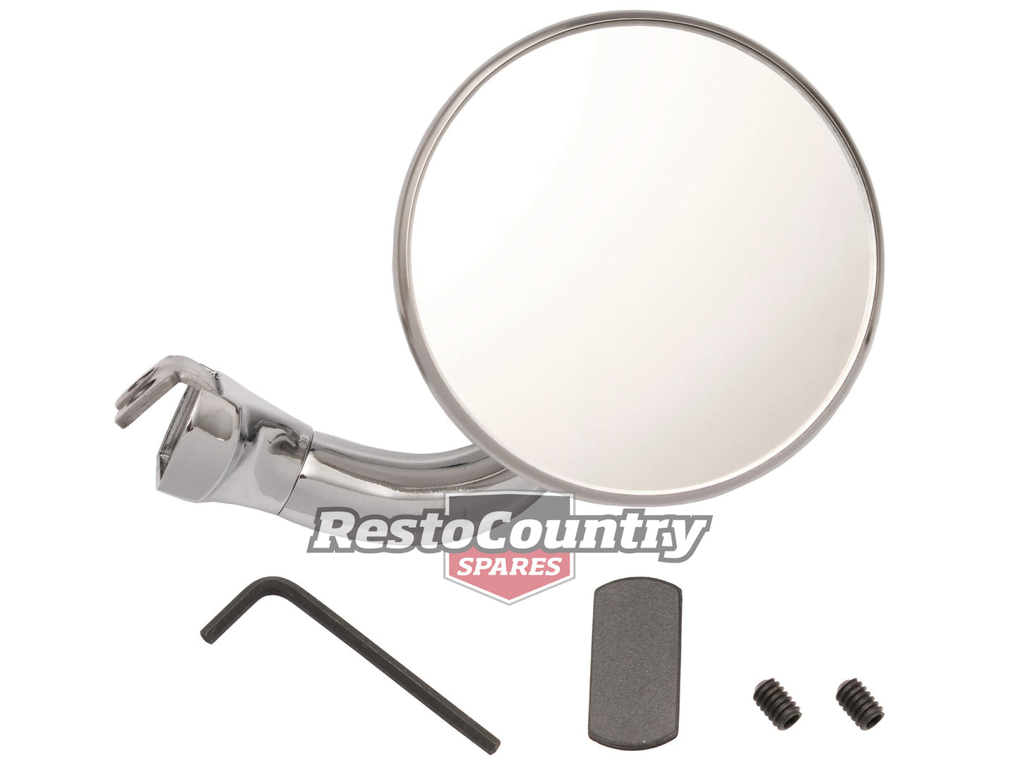 Door Mirror Assembly 3" Right Angle Arm Exterior Right Hand - DM1022