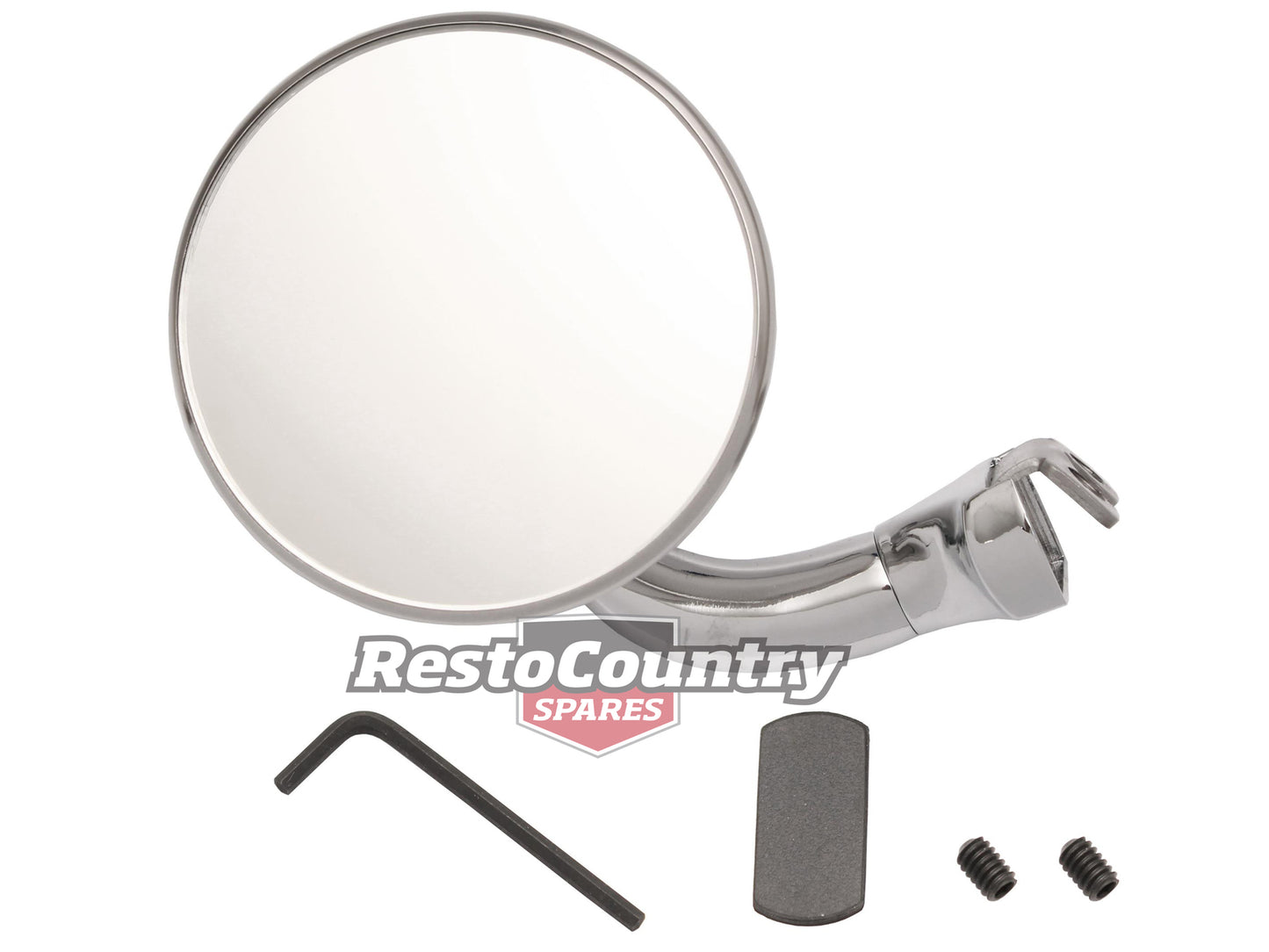 Door Mirror Assembly 3" Right Angle Arm Exterior Left Hand - DM1023