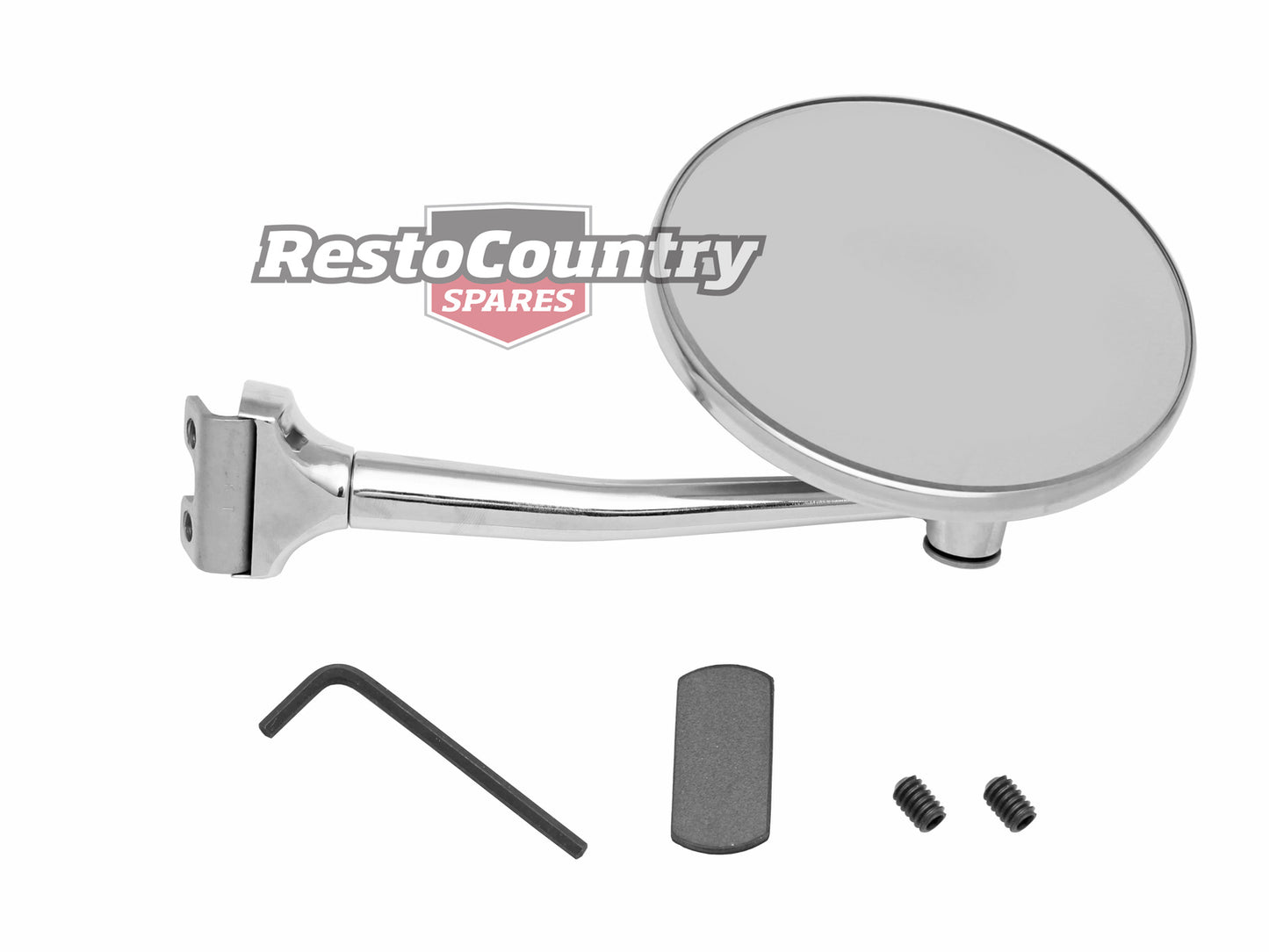 Door Mirror Assembly Exterior 4" Straight Arm Right Hand - DM1026
