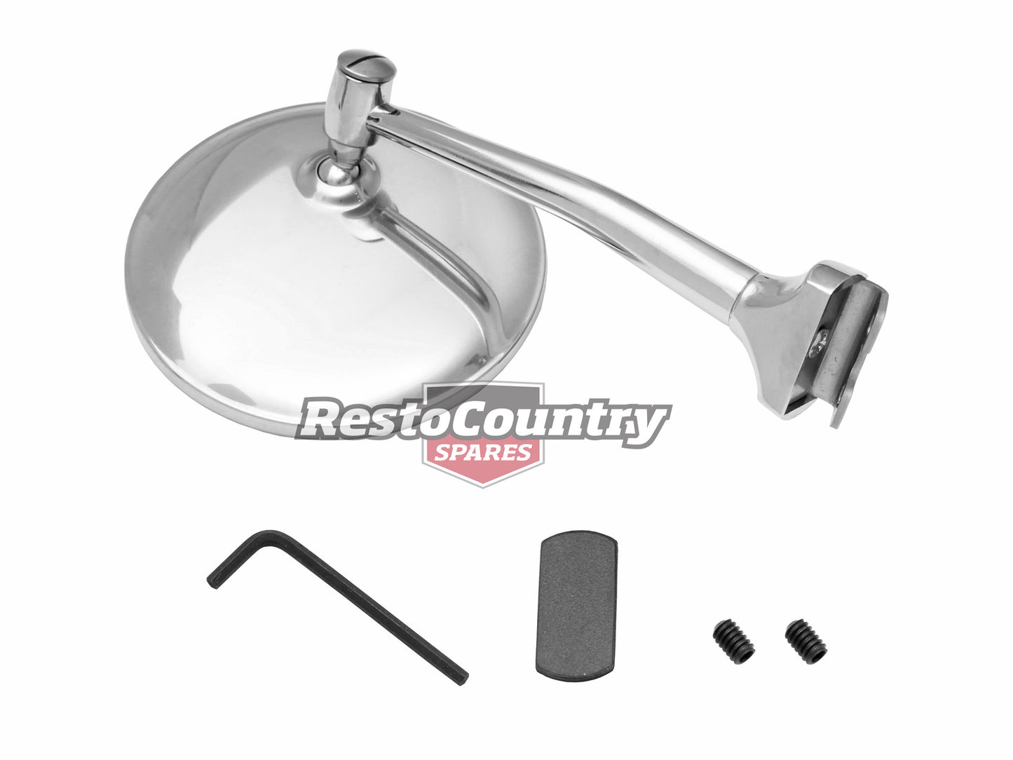 Door Mirror Assembly Exterior 4" Straight Arm Left Hand - DM1027