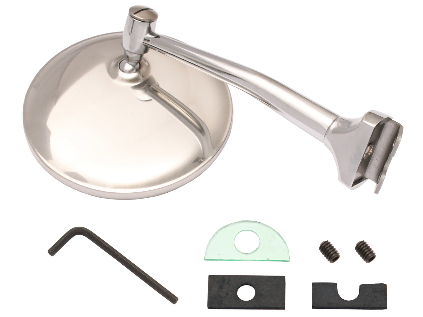 Door Mirror Assembly Exterior 4" Straight Arm Left Hand - DM1027