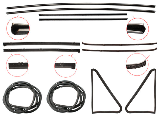 Door Rubber Kit EJ EH Rear Sedan - DRKEJ2