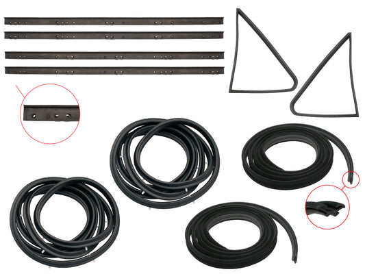 Door Rubber Kit HD HR Rear Sedan - DRKHD2