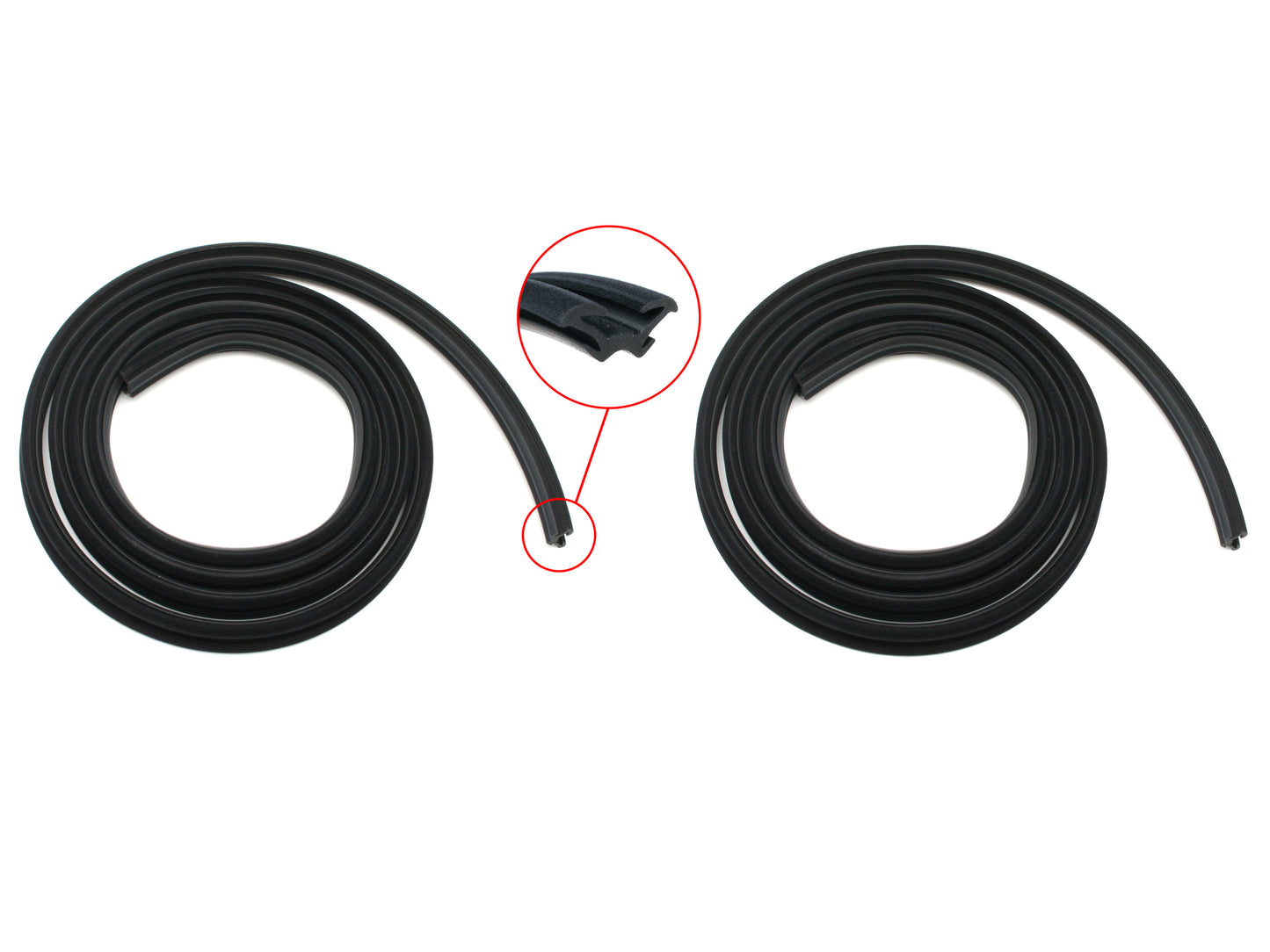 Door Rubber Kit LC LJ Front Sedan - DRKLC1