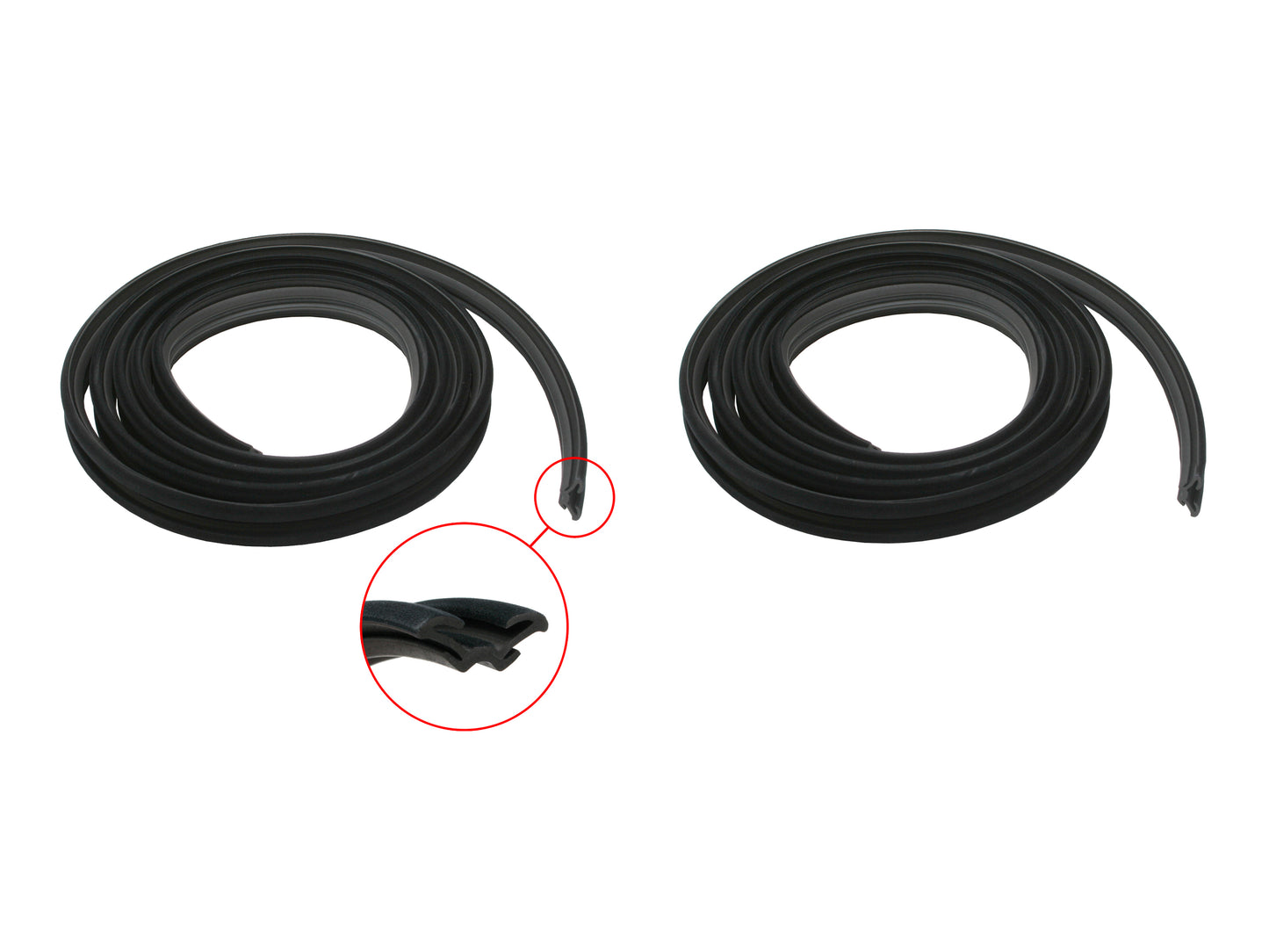 Door Rubber Kit HQ Front All Except Coupe - DRKHQ1