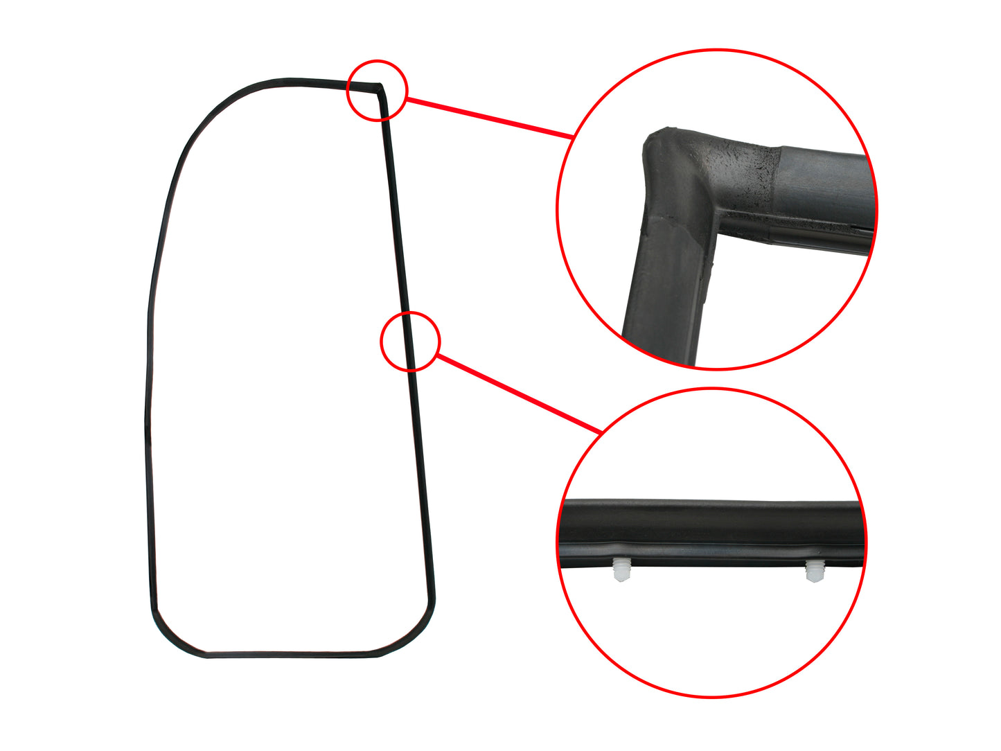 Door Rubber Kit VB VC VH Commodore Front Sedan SLE - DRKVB4