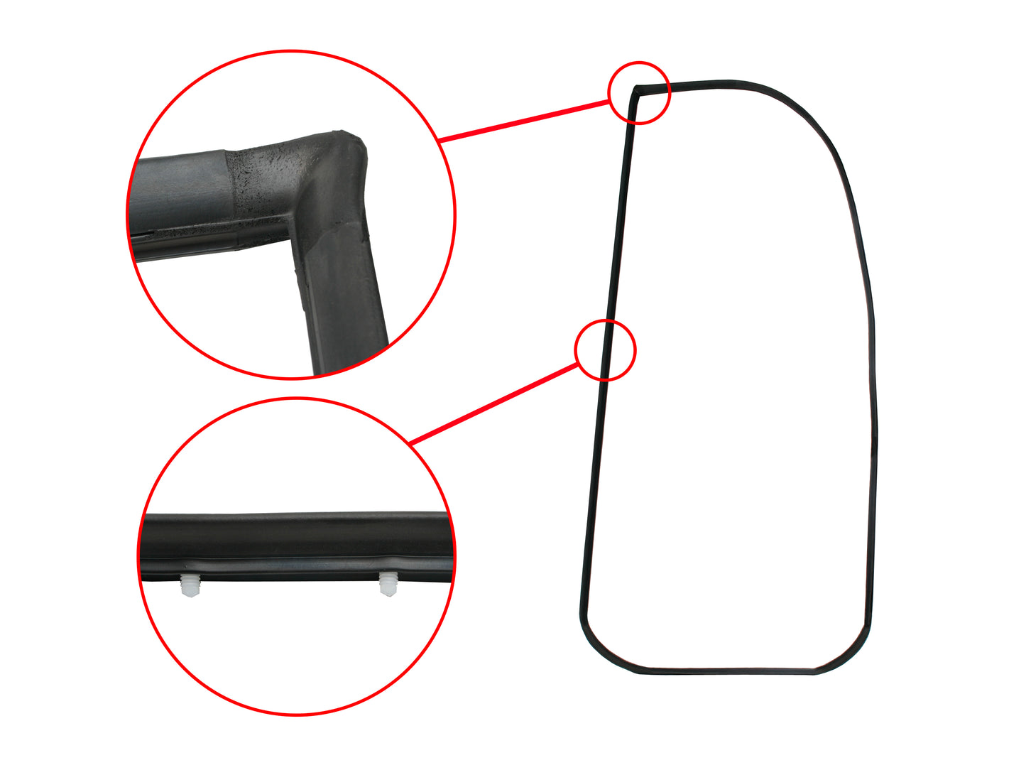 Door Rubber Kit VB VC VH Commodore Front Sedan/Wagon Exc SLE - DRKVB1