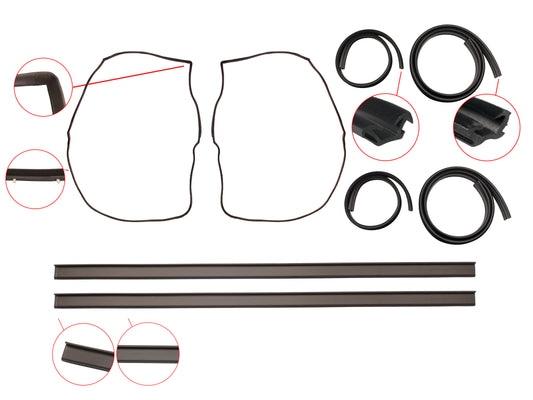 Door Rubber Kit VB VC VH VK VL Commodore Rear Wagon - DRKVB3