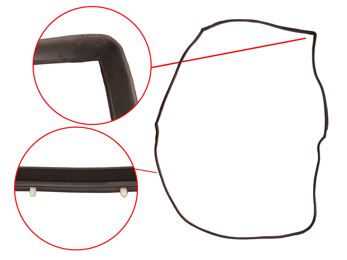 Door Rubber Kit VB VC VH VK VL Commodore Rear Wagon - DRKVB3