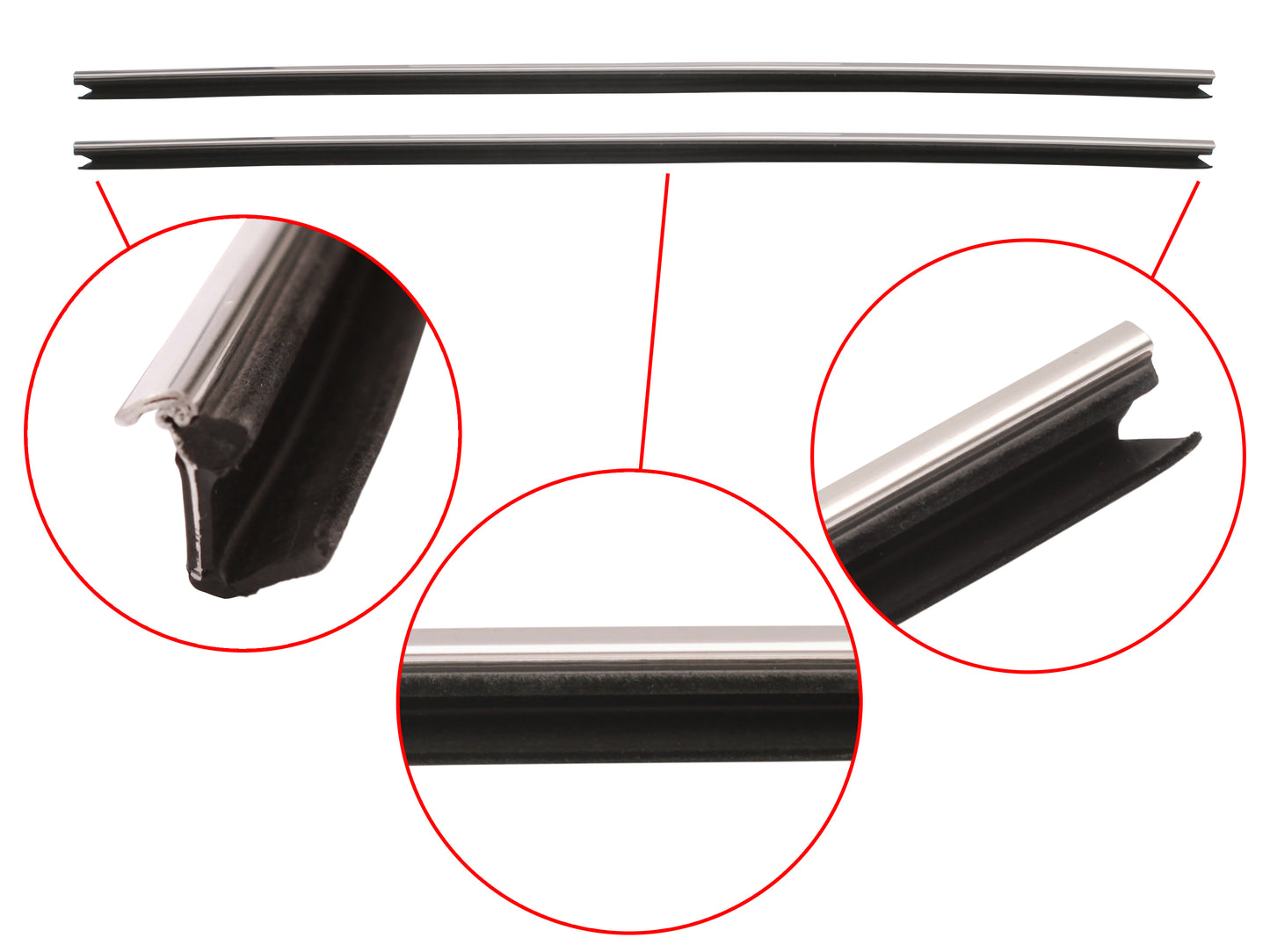 Door Rubber Kit VB VC VH Commodore Front Sedan SLE - DRKVB4