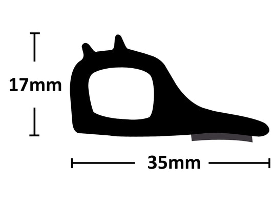 Proflex Universal Tailgate Dust Seal 4x4 Utes Xtra/Dual Cab 3m - DS101/3M