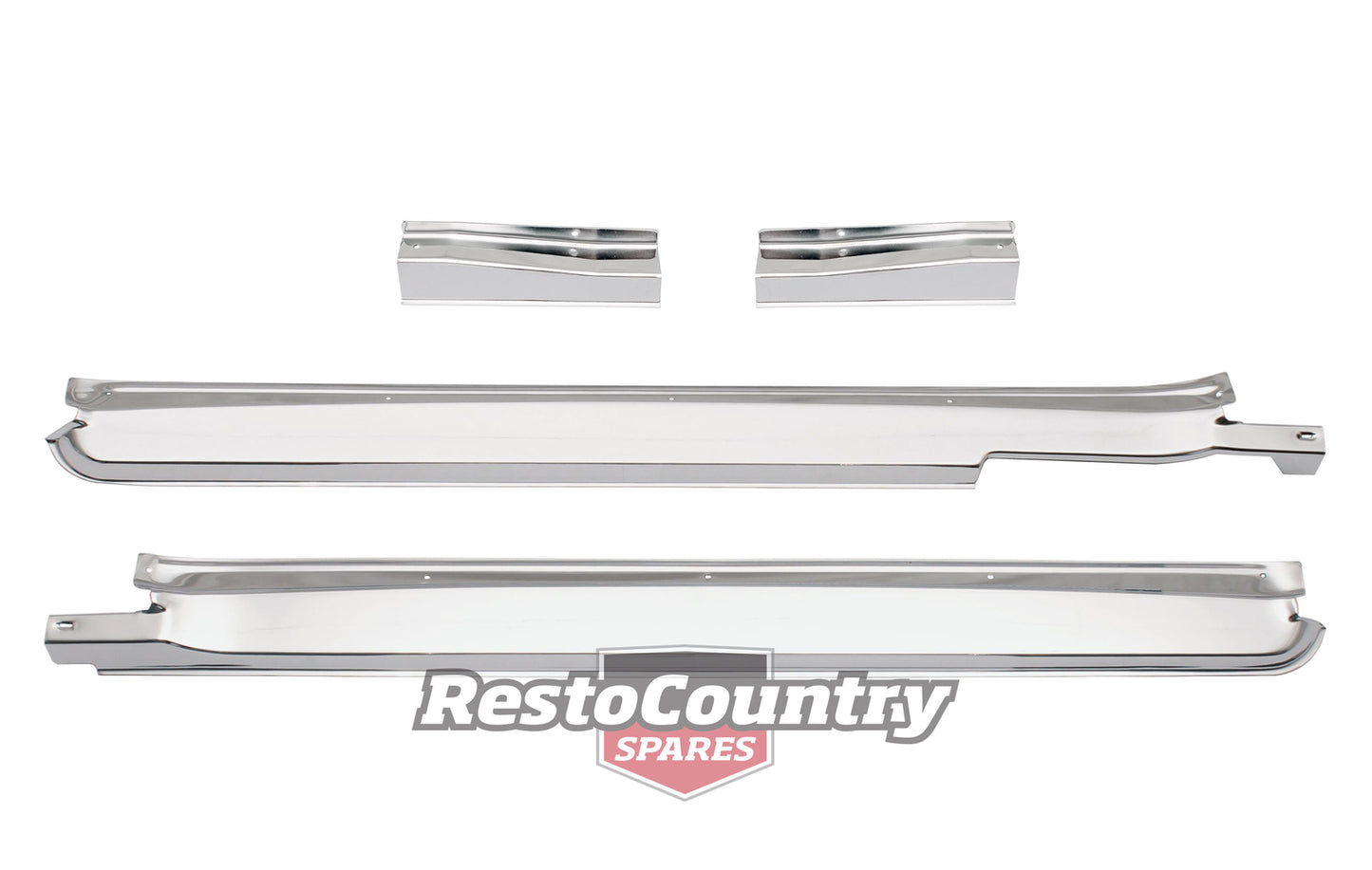 Scuff Plate Kit Chrome HQ HJ HX HZ WB Ute, Van, 1 Ton 4pcs - DSP1028