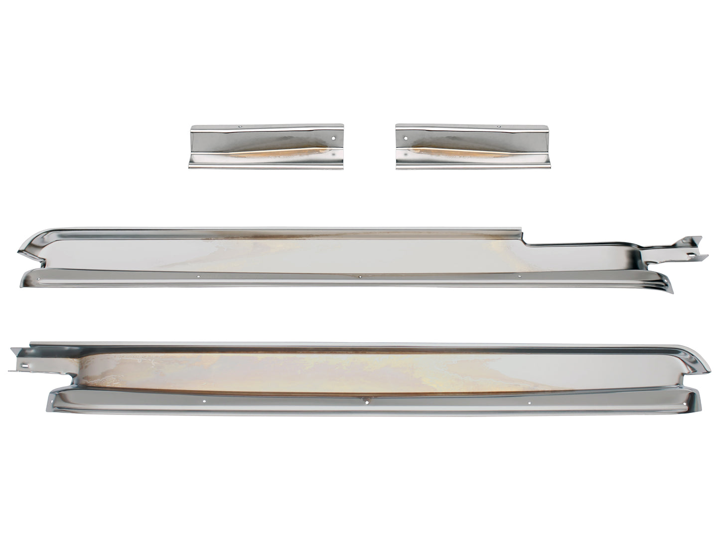 Scuff Plate Kit Chrome HQ HJ HX HZ WB Ute, Van, 1 Ton 4pcs - DSP1028