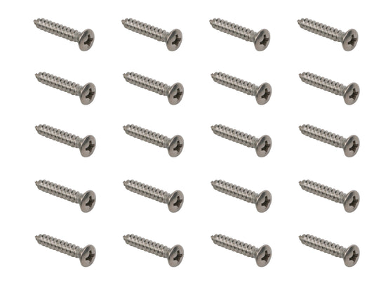 Scuff Plate Screw Kit Stainless Steel 20 Pcs - DSS0001