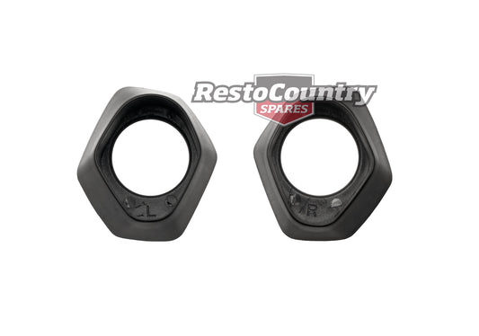 Escutcheons Interior Armrest VK VL Commodore Black Pair - EA1000
