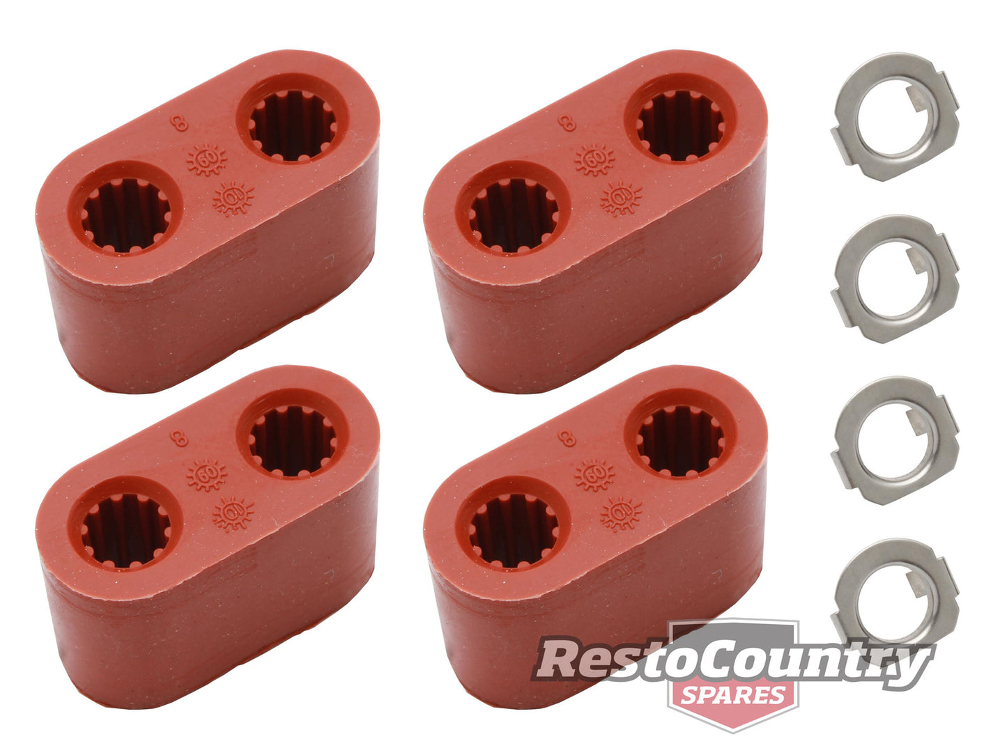 Exhaust Muffler Rubber Hanger Kit VP VR VS VT VX VY VZ V6 Kit (4) - EB1007