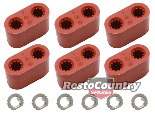 Exhaust Muffler Rubber Hanger Kit VP VR VS VT VX VY VZ V8 Kit (6) - EB1008