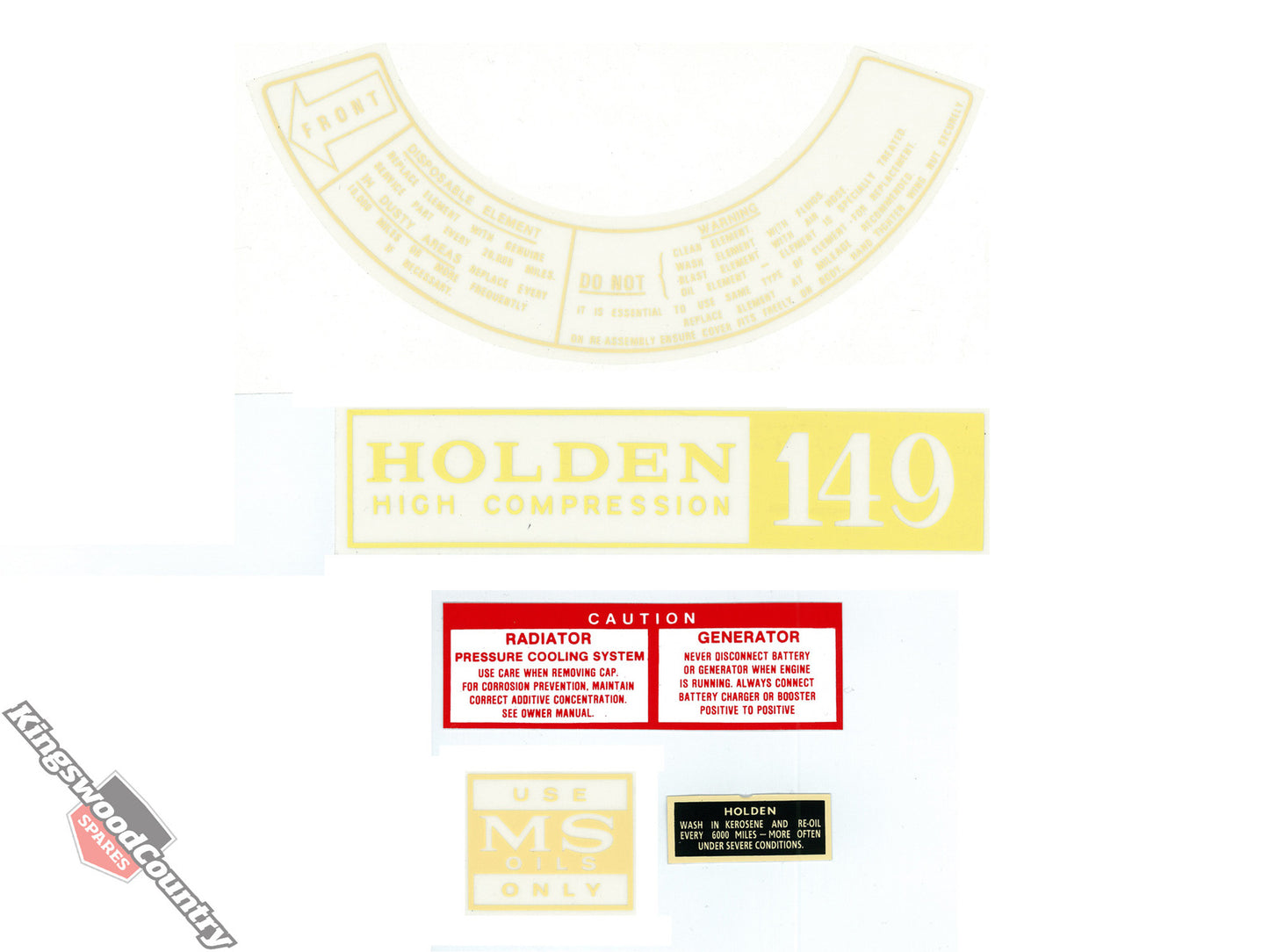 Decal Kit Engine Bay HD "149" - ED1003
