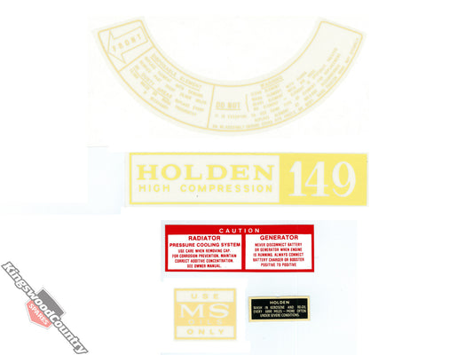 Decal Kit Engine Bay HD "149" - ED1003