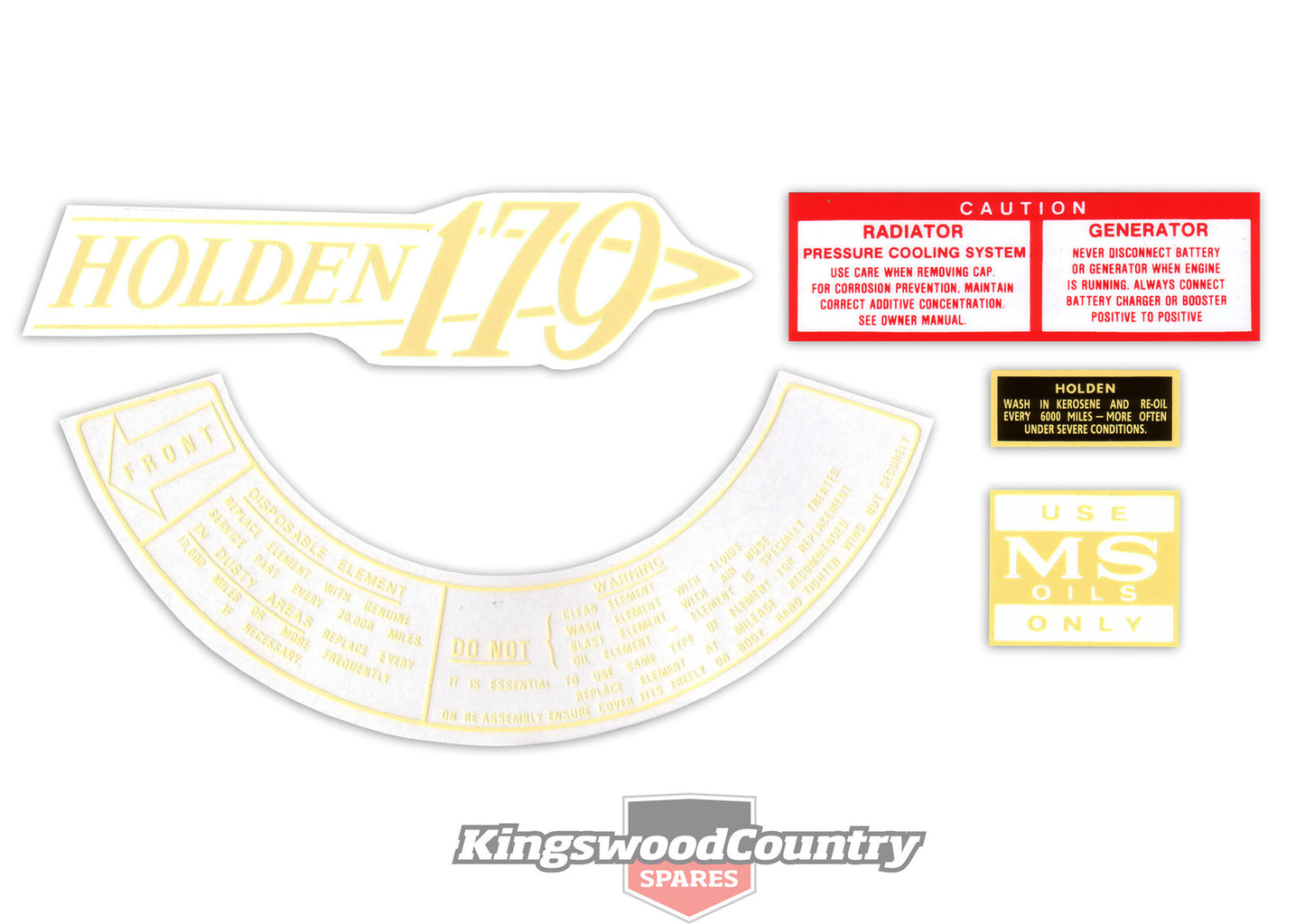 Decal Kit Engine Bay HD "179" - ED1004
