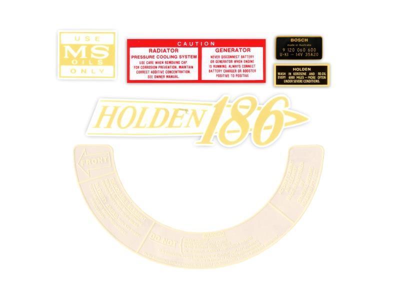 Decal Kit Engine Bay HR 186 - ED1005