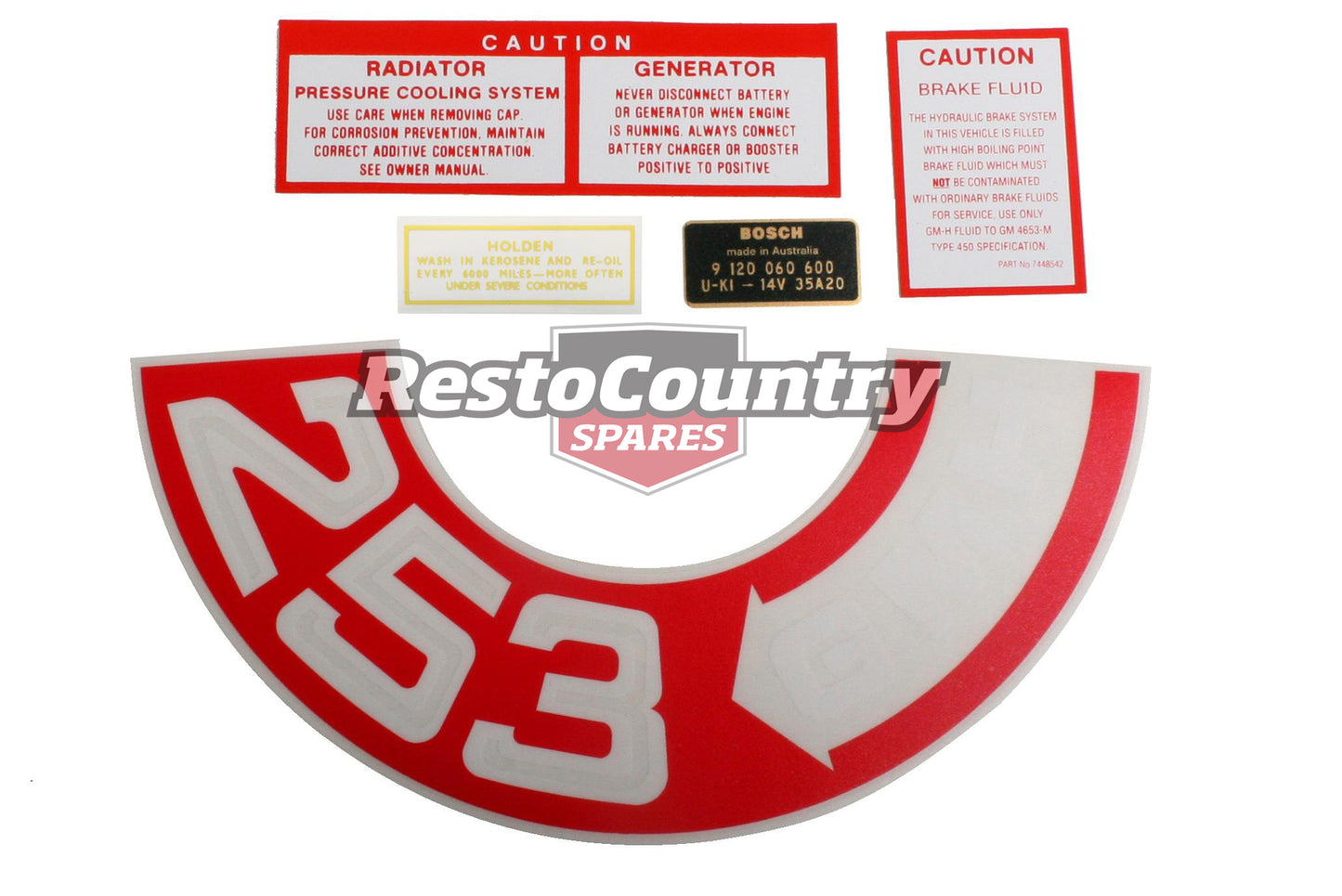 Decal Kit Engine Bay HT HG "253" - ED1011