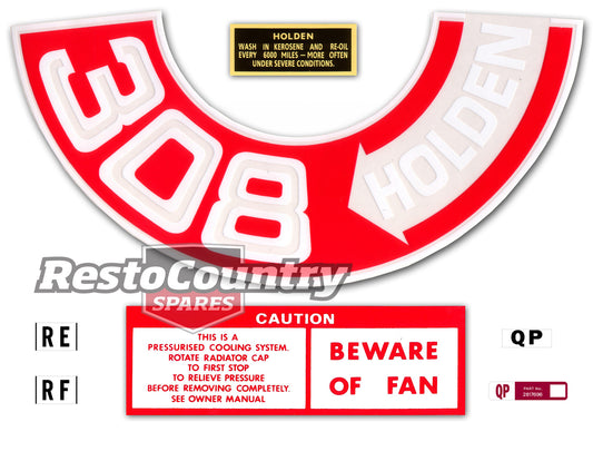 Engine Decal Kit Holden HQ "308 Holden" - ED1019