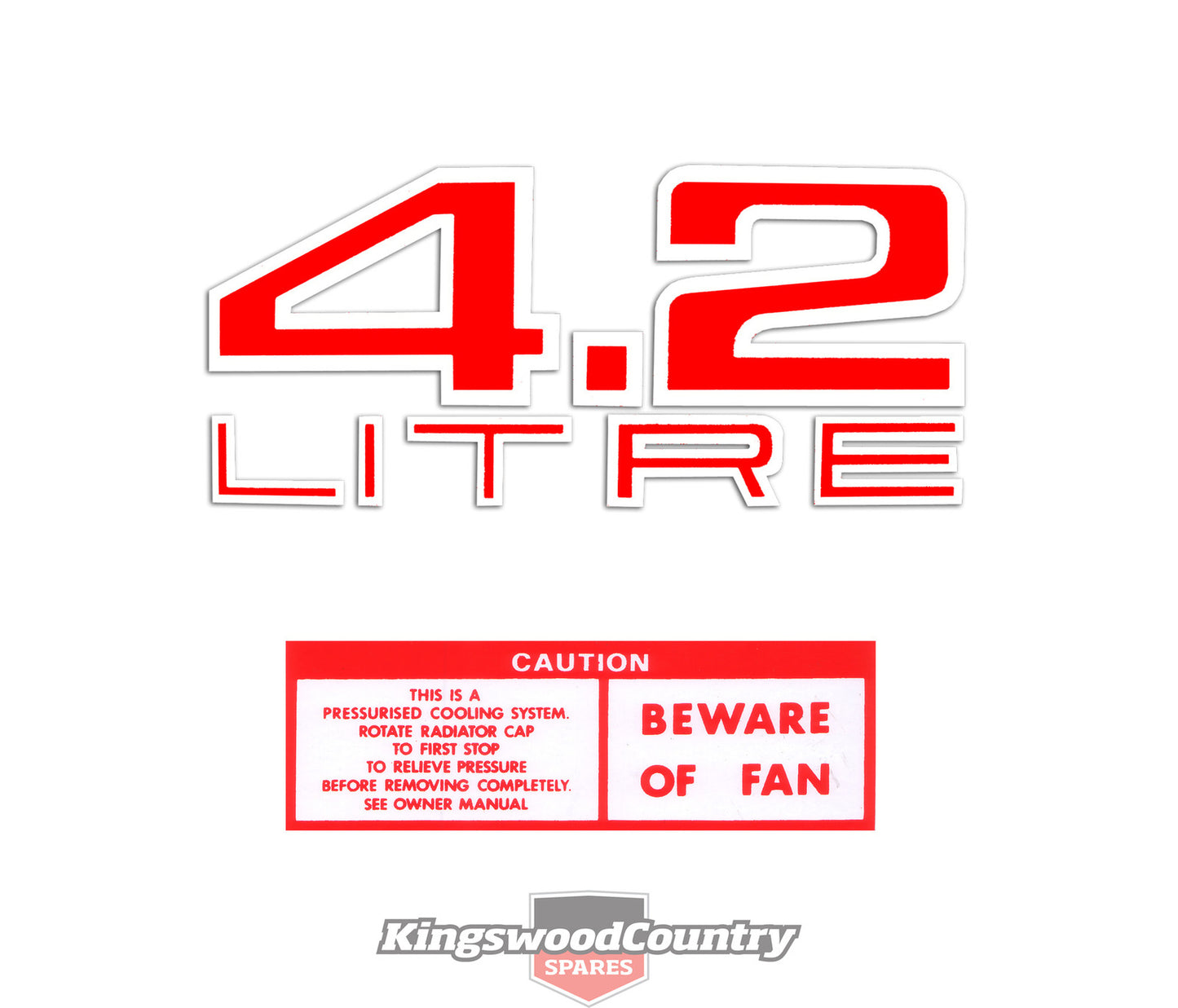 Engine Decal Kit HJ LH "4.2 Litre" - ED1021