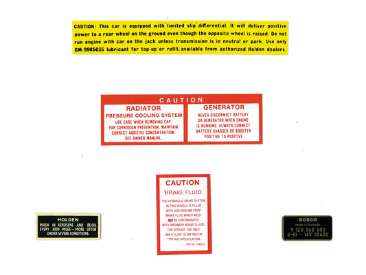 Decal Supplementary Kit HD HR HK HT HG - ED1040