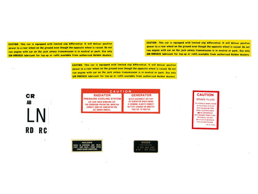 Decal Supplementary Kit LC LJ - ED1041