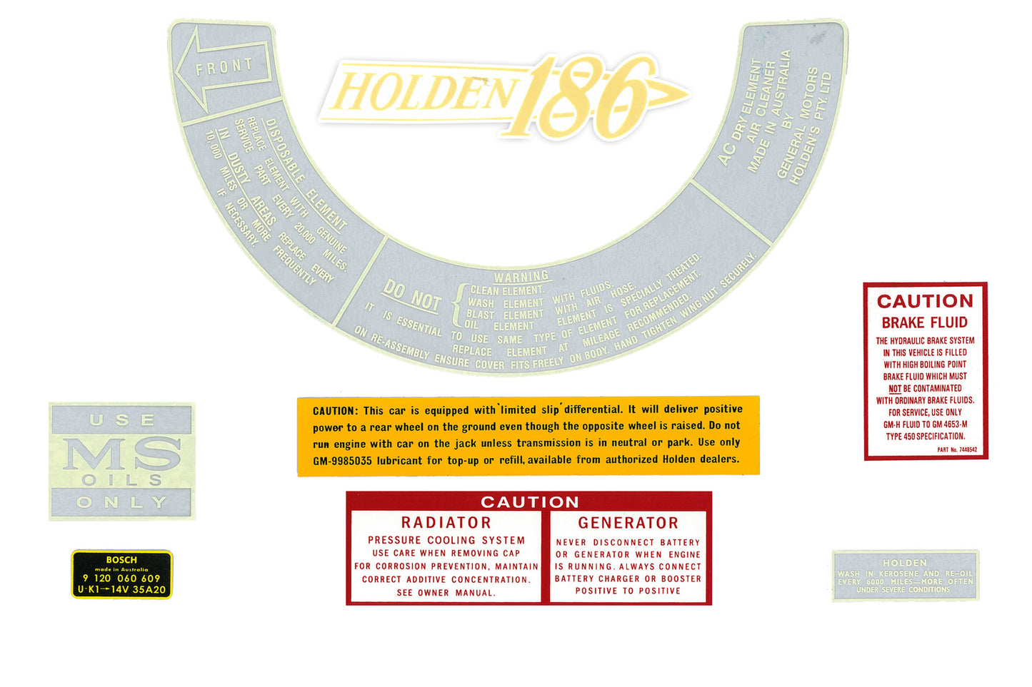 Decal Kit HK HT HG 186 - ED1045