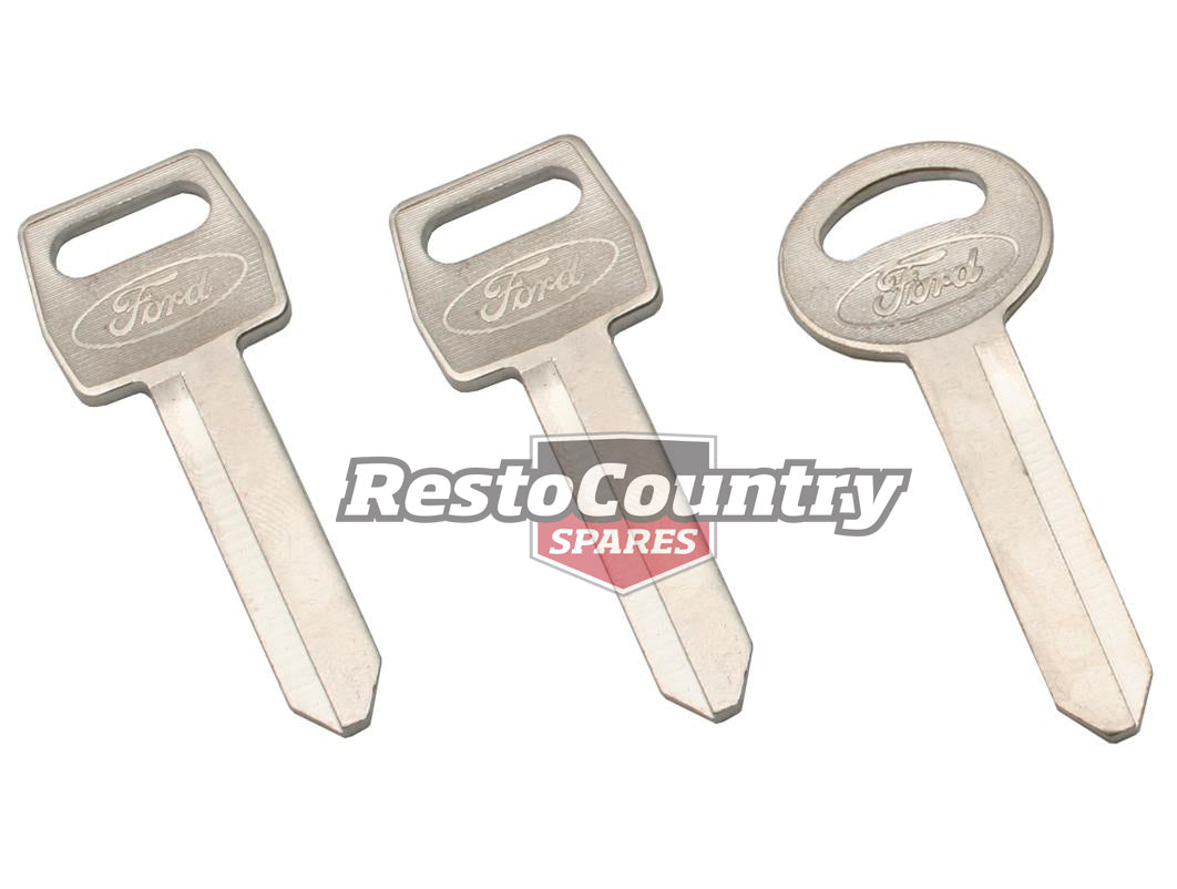 Key Blank Kit "Ford" 2 Square 1 Oval XR XT XW XY XA XB XC XD XE XF ZA-ZL - F2184