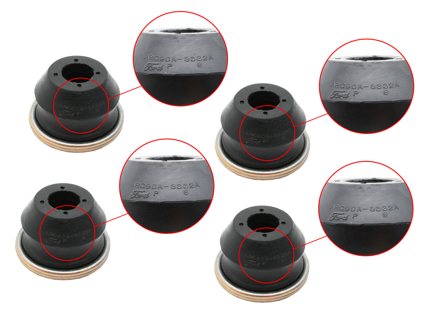 Tie Rod End Dust Boot Kit 11/69 XW XY XA XB XC ZC-ZH - F2256