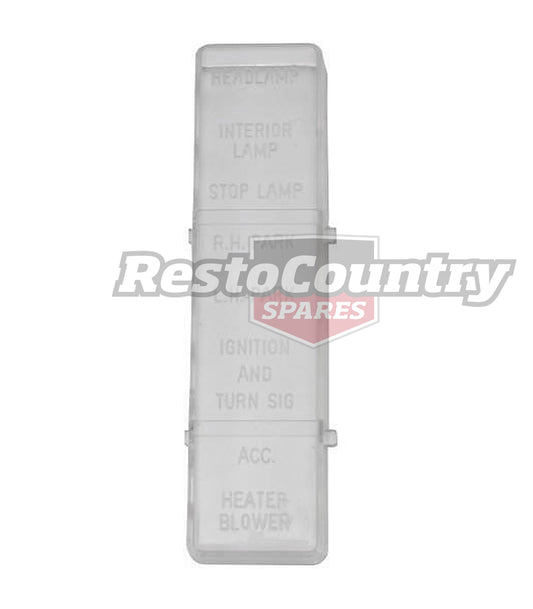Fuse Box Cover XA XB ZF ZG - F2436