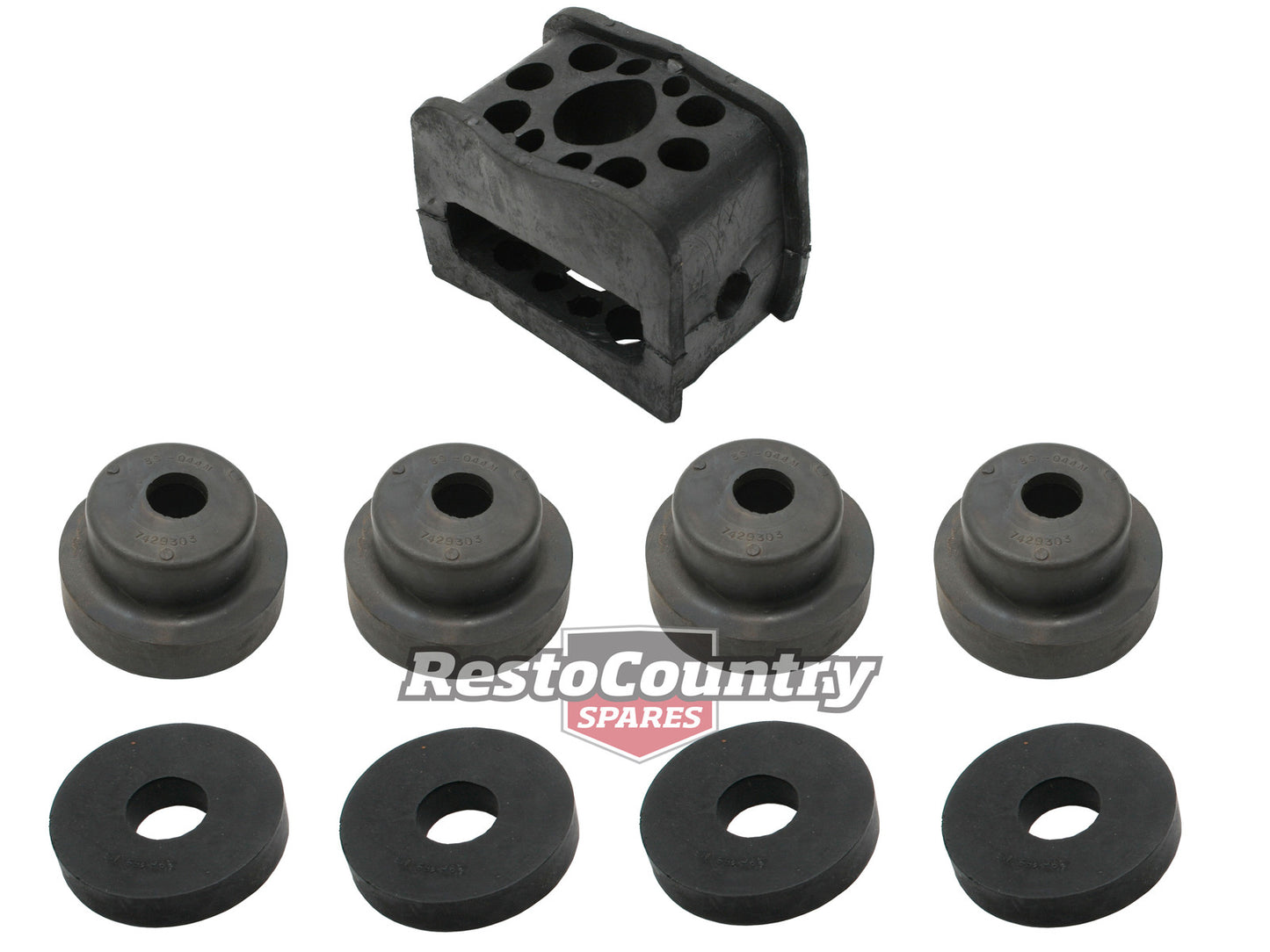 Front End Mounting Rubber Kit EH With HR Crossmember - FEK5A